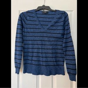 Mossimo Blue and Black Striped Sweater